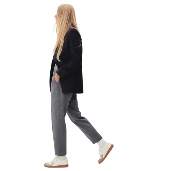 EVERLANE The Dream Pant High Waist Ankle Cropped Pants - Picture 3 of 11